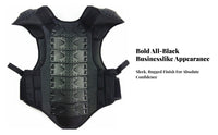 Hard Shell Motorcycle Protector Vest EVA Cushioning Motorcycle Riding Vest Adjustable Straps Chest Back Shoulder Protector Breathable Mesh for Adults, Cycling