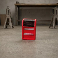 Dark Top Compartment 1:64 Scale Tool Cabinet Model Freestanding Miniature Drawer Cabinet Scene Setting Accessory Realistic Texture for Display