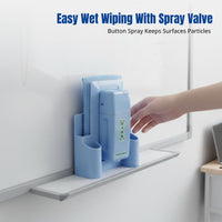 Magnetic Whiteboard Eraser, Spray Cleaning, Removable Cloth, High Absorption, Classroom Office