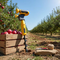 Handheld Cordless Soil Auger Rechargeable Soil Auger Drill Lightweight Electric Post Hole Digger Compact for Gardeners, Farmers, Yard, Orchard