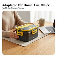 12V/24V/110V Electric Lunch Box Fitted Lid Heated Lunch Box