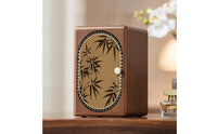 Wooden Jewelry Box Compact Jewelry Box with Door Desktop Organizer for Dresser, Vanity