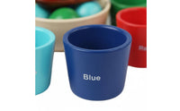Fine Movement Skills Bead Placing Learning Toy Hand-Eye Coordination Child-Centered Bead Sorting Set Safe Materials Wooden Color Sorting Cup Portable for Preschoolers, Kids, Toddlers, Preschool, Classroom, Homeschool