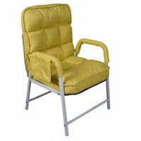 Ergonomic Design Padded Folding Recliner Stable Frame Lounge Chair High Back Support Indoor Furniture Easy Assembly for Students, Office Workers, Balcony, Living Room, Bedroom, Reading Nook