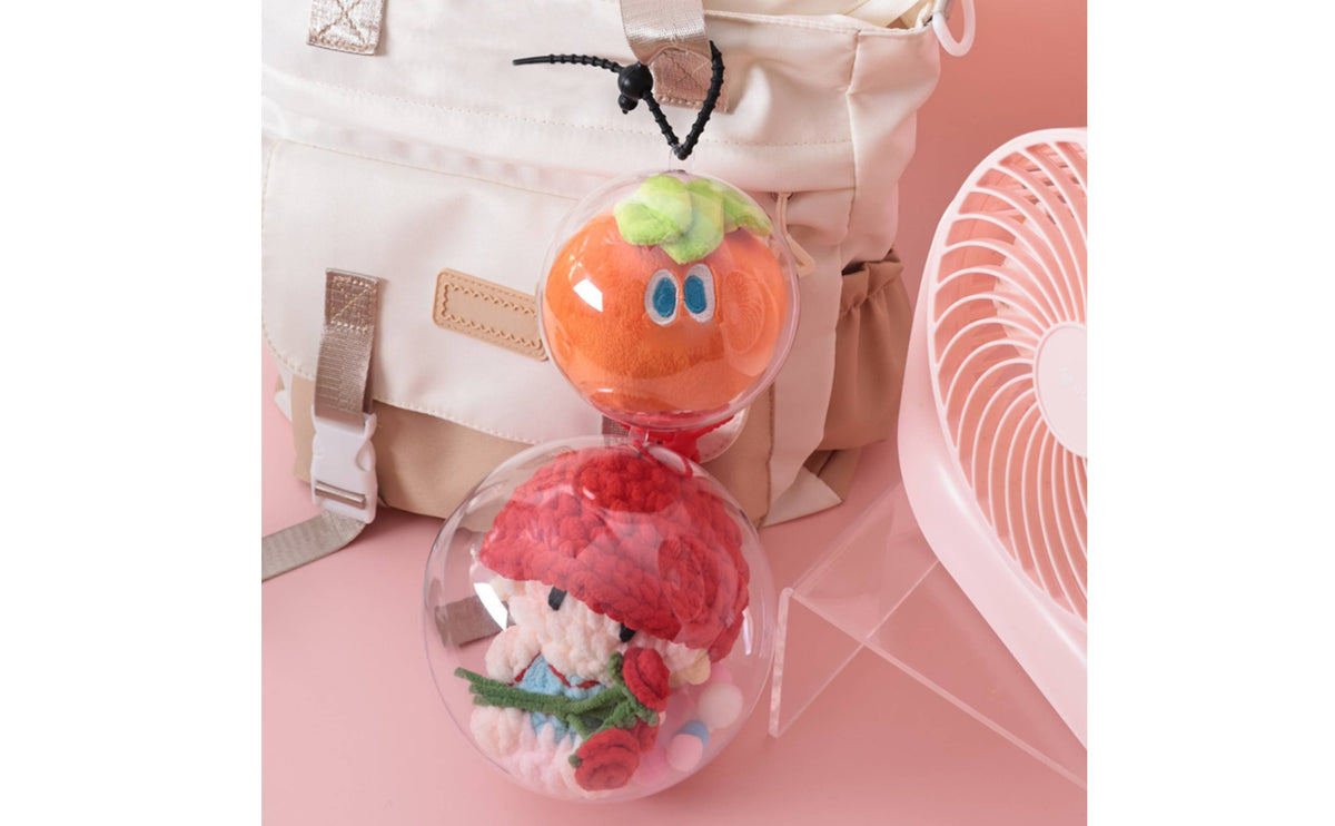Acrylic Sphere Case Portable Hanging Clear Storage Ball Transparent Storage Case for Travel