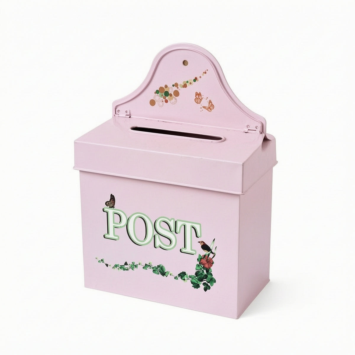 Decorative Mailbox with Keyed Lock Lockable Mailbox with Lock Compact Post Box Slim for Entryway