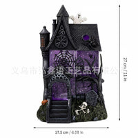 Summerween Haunted House Glitter Halloween Decoration