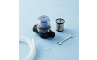 Removes Sediment RV Water Pump Strainer Transparent Housing Inline Water Filter Easy to Clean 50 Mesh Pump Pre-Filter for Caravan Owners, Campers, Camping, Boating