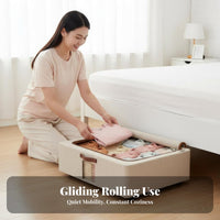 Rolling Under-Bed Box foldable Under-Bed Rolling container Large Capacity
