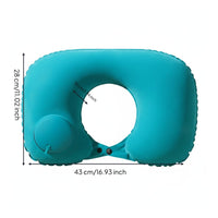 Multi-Purpose Inflatable Travel Pillow Lightweight Portable Air Pillow Neck Support for Travelers, Campers, Car Rides