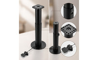 Telescoping Column with Mounting Plate Free-Stop Automatic Rising Support with Lock Buckle for DIYers, Furniture Assembly