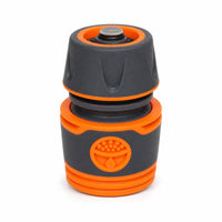 Garden Hose Quick Connector Easy Connect Quick Connector with Rubber Grip Hose Coupler Leak-Unobstructed Tight Secure Fit