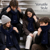 Fleece Winter Warm Scarf Solid Color Neck Warmer Outdoor Extended Length