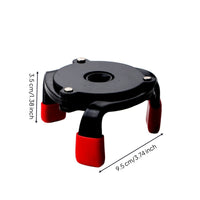 Single-Direction 3-Jaw Oil Filter Wrench Adjustable Filter Wrench with Safeguarding Caps Compact Tool Heavy-Duty for Mechanics