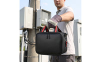 Portable Fiber Light-Conducting Tool Bag Padded Tool Bag with Shoulder Strap Wear-Resistant Spacious for Technicians