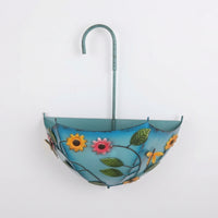 Wall-Mounted Iron Umbrella Planter Compact Umbrella Planter Vintage Whimsical for Gardeners, Balcony, Patio