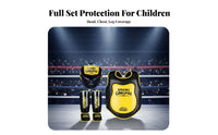 Young Fighting Gear Thickened Padding Kids Boxing Shielded Set Shock Absorbing Full Body Boxing Protection Set for Preschoolers, Exercise, Gym