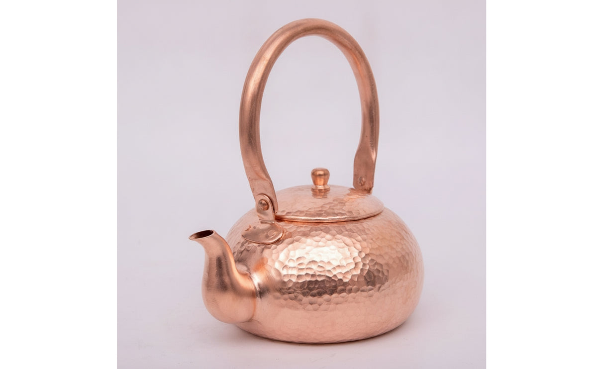 Hammered Copper Tea Kettle Compact Copper Kettle Stovetop Teapot