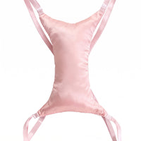 Adjustable Straps Chest Support Pillow Zippered Cover Wearable Chest Pillow Sleek Textile Sleep Accessory Soft Filling