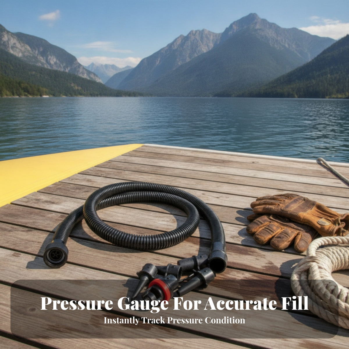 Threaded Inflatable Pump Hose Flexible Adapter Hose Assembly