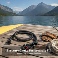 Threaded Inflatable Pump Hose Flexible Adapter Hose Assembly