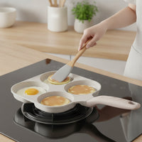 Egg Frying Pan with Four Cavities Nonstick Egg Frying Pan Multi-Cavity Breakfast Skillet for Meal Prep