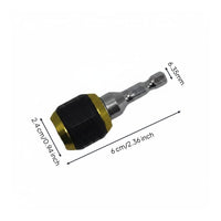 Easy to Use Quick Release Drill Connector Metal Self Locking Bit Holder for Drilling