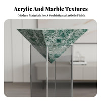 Italian aesthetic Tiered Acrylic Pedestal Minimalist Design Display Stand Floating Effect House Decoration Transparent for Interior Designers, Hotel Managers, Living Room, Showroom, Entrymethod, Retail Displays