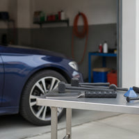 Stainless Steel Tapping Board with Textured Handle Handheld Tapping Board Brushed-Metal for Auto Mechanics, Garage