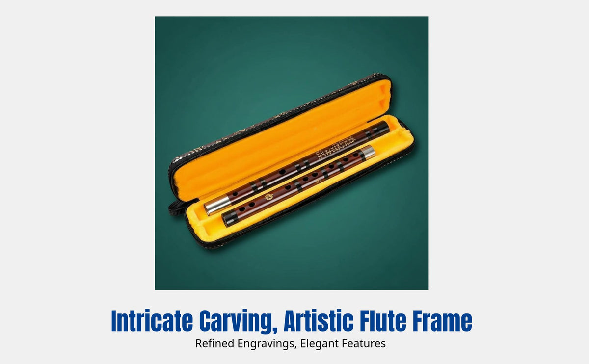 Rosewood Flute, Professional Performance Grade, Collectible Chinese Musical Instrument, G Key, F Key Carving