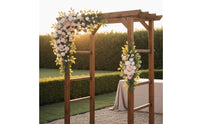 2 Pieces Wedding Arch Flower Set Elegant Design Corner Flower Decoration