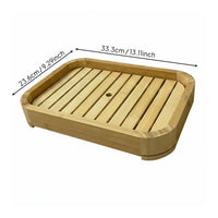 Sashimi Ice Platter Creative Design Bamboo Serving Tray Japanese Style Serving Box for Restaurants