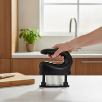 Meat Tenderizer Easy Grip Meat Tenderizer with Stainless Steel Space-Saving Kitchen Tool for Marinade Marinating