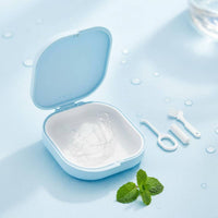 Vented Retainer Box Vent Holes Denture Holder Portable