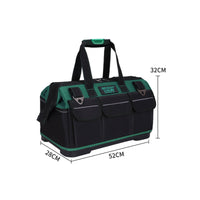 Multi-Purpose Tool Bag Thickened Oxford Cloth Tool Storage Bag Portable Organizer Padded Grip Zippered Top for Electrical Work