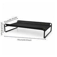 Raised Pet Bed Dog Cot with Mesh Supportive Furniture for Pets, Camping