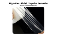 PE Covering Film Easy to Peel Transparent Surface Protection Film No Residue Self Covering Roll for Industrial Workers, Factories, Moving
