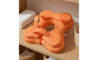 Orange Children Swim Buoyancy Aid Circle Cushioned Underarm Swim Buoyancy Aid Waterproof Liner Water Safety Gear Buckle Strap