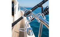 Rod Holder Heavy Duty Clamp-on Rod Holder Polished Hardware for Anglers, Yachts