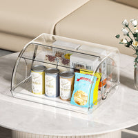 Qiaofeng Desktop Storage Box with Lid, 5L, PET, Light Luxury Style