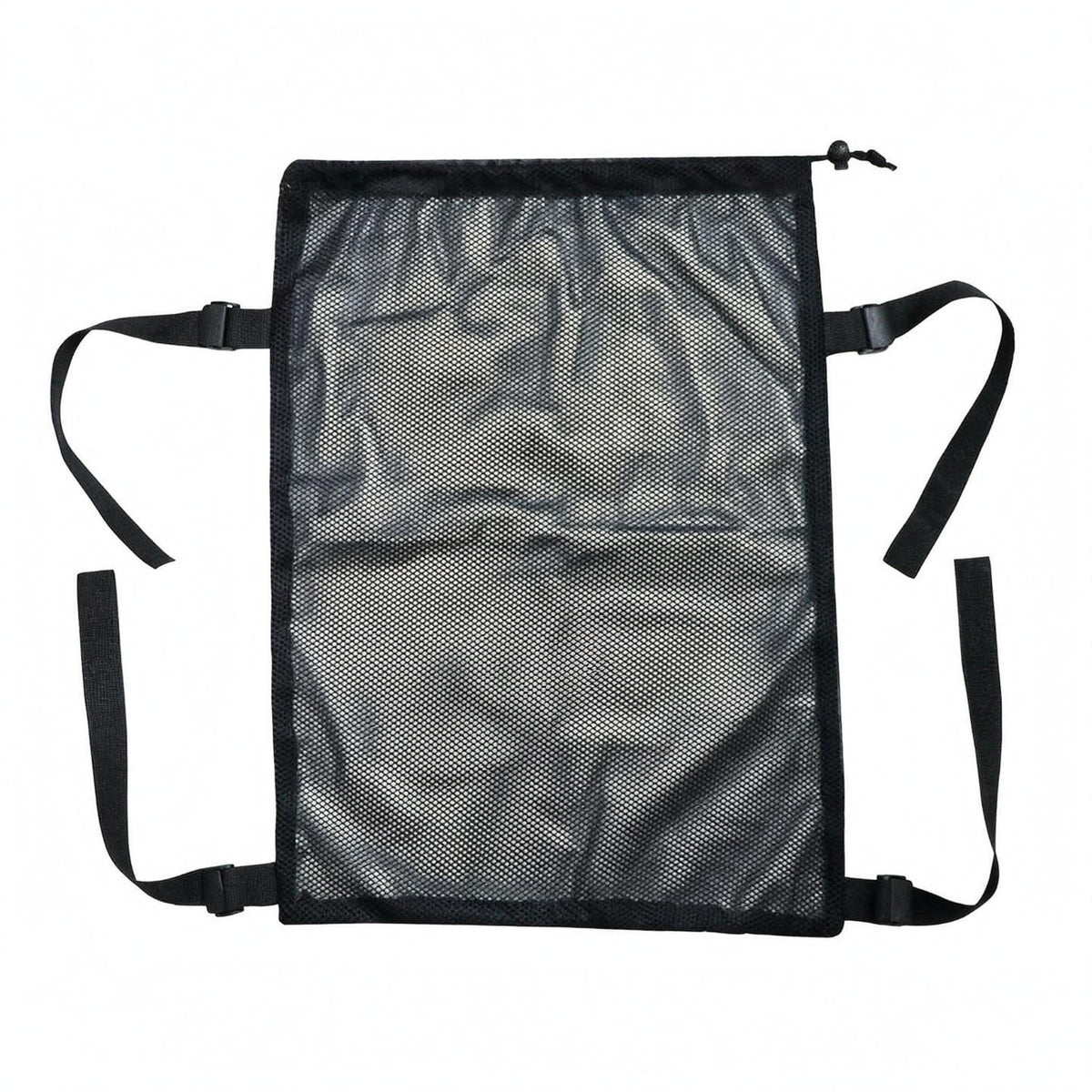 Drawstring Closure Backpack Expansion Bag Buckles Mesh Backpack Bag Coated Oxford Cloth