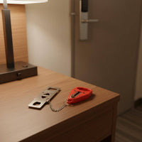 Anti-Theft Portable Door Lock Compact Hotel Door Lock Stainless Steel Home Security Heavy Duty for Rental