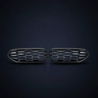 2 Pieces Oem Specifications Front Bumper Grille Insert Sturdy Grille Inserts Long-Lasting Car Part Protection