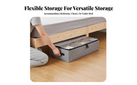 Clear Front-Opening footwear container Space-Saving sliding-frontFront footwear container particleproof Footwear Organizer for Home Organizers, Students, Under Bed, Dormitory, Closet