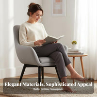 Light Luxury Upholstered Single Sofa Modern design Lounge Chair Minimalist Aesthetic Indoor Seating Deep Seat for Interior Designers, Hotel Managers, Living Room, Bedroom, perusing corner, Apartment