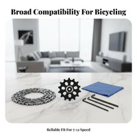 Rear Derailleur Pulley Wheel 7-12 Speed Compatible Cycle Derailleur Bearing Pulley CNC Machined Alternating Tooth Guide Wheel