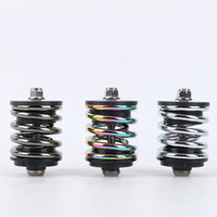 Folding Bike Shock Coil Metal Rear Shock Absorber Coil Cycling Parts Durable Alloy Material