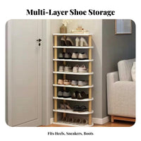 Multi-Tier Shoe Rack Space-Saving Entryway Shoe Storage Large Capacity for Apartment Dwellers, Homeowners, Small Areas, Hallway, Dorm Room