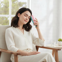 Handheld Scalp Massage Comb with Loop Handle Easy-Grip Silicone Scalp Massager 2 in 1 Compact for Shower