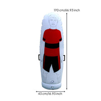 Soccer Training Mannequin with Pump Weighted Base Inflatable Defender Free Kick Wall Portable for Coaches, Target Practice